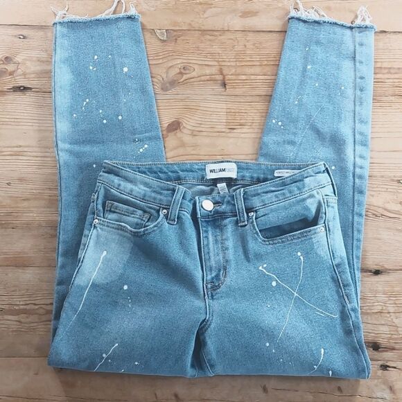 William Rast Jeans Paint Splatter Perfect Ankle Skinny - Picture 4 of 9